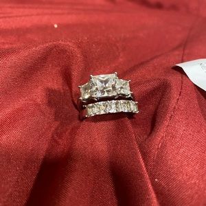 Diamonique ring from QVC